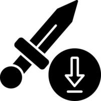 Weapon Glyph Icon vector