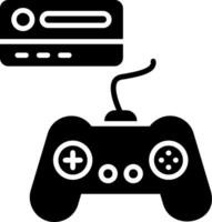 Gaming Console Glyph Icon vector