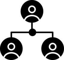 Network Glyph Icon vector