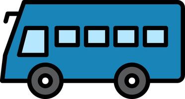 Coach Line Filled Icon vector