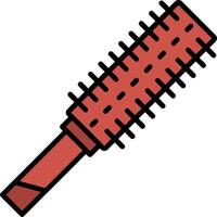 Hairbrush Line Filled Icon vector