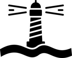 Lighthouse Glyph Icon vector