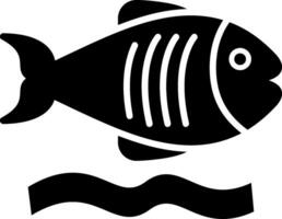 Flounder Glyph Icon vector