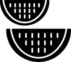 Watermelon Glyph Icon vector