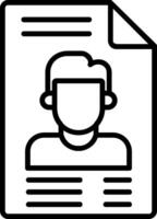 User Profile Line Filled Icon vector