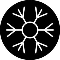 Snowflake Glyph Icon vector