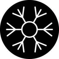 Snowflake Glyph Icon vector