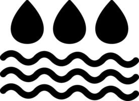 Water Glyph Icon vector