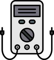 Multimeter Line Filled Icon vector