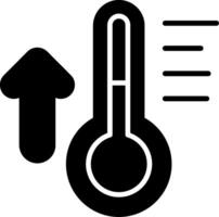 Thermometer Glyph Icon vector