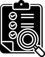 Clipboard Glyph Icon vector