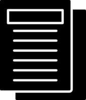 Notes Glyph Icon vector