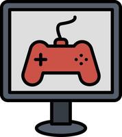 Gaming Line Filled Icon vector