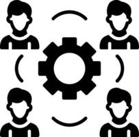 Cogwheel Glyph Icon vector