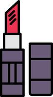 Lipstick Line Filled Icon vector