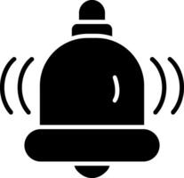 School Bell Glyph Icon vector