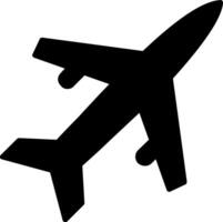 Old Plane Glyph Icon vector