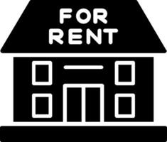 For Rent Glyph Icon vector