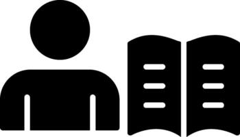 Study Glyph Icon vector
