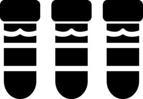 Test Tube Glyph Icon vector