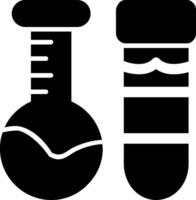 Laboratory Flask Glyph Icon vector