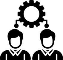 Workforce Glyph Icon vector