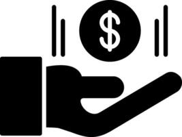 Payday Loan Glyph Icon vector