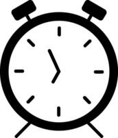 Alarm Clock Glyph Icon vector