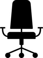 Office Chair Glyph Icon vector