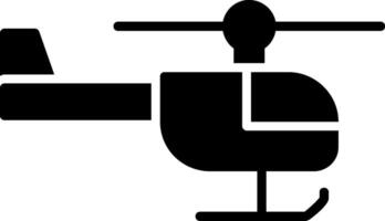 Helicopter Glyph Icon vector