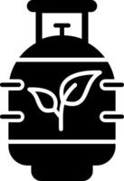 Bio Gas Glyph Icon vector