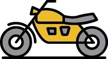 motocicletas línea lleno icono vector