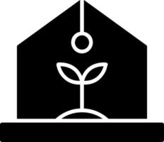 Greenhouse Glyph Icon vector