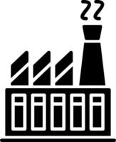 Factory Glyph Icon vector