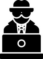 spyware Glyph Icon vector