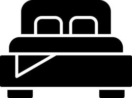 Bedroom Glyph Icon vector