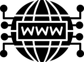 Internet Glyph Icon vector