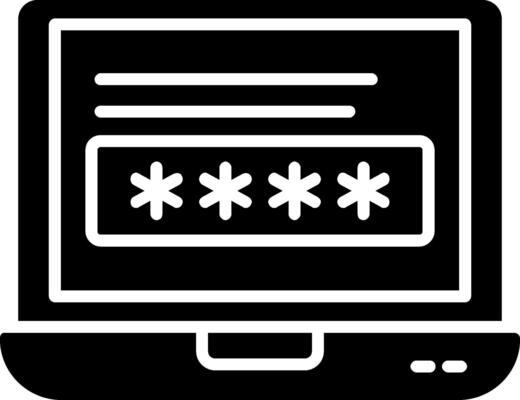 Laptop Glyph Icon