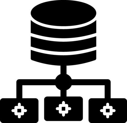 Big Data Glyph Icon
