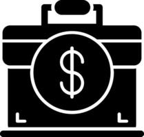 Business Case Glyph Icon vector