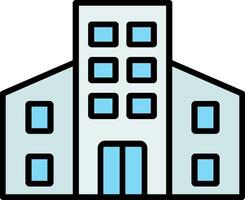 Buildings Line Filled Icon vector