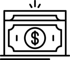 Money Line Icon vector