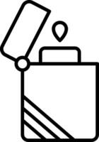 Lighter Line Icon vector