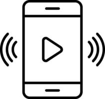 Smartphone Line Icon vector