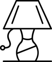 Lamp Line Icon vector