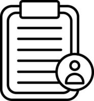 Tasks Line Icon vector