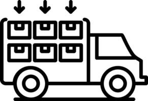 Loading Line Icon vector