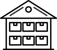 Storage Line Icon vector