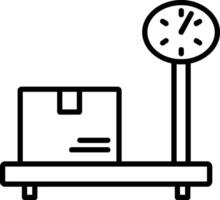 Weighting Line Icon vector