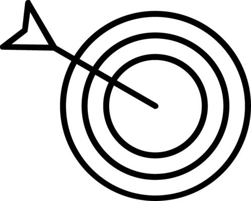 Dartboard Line Icon